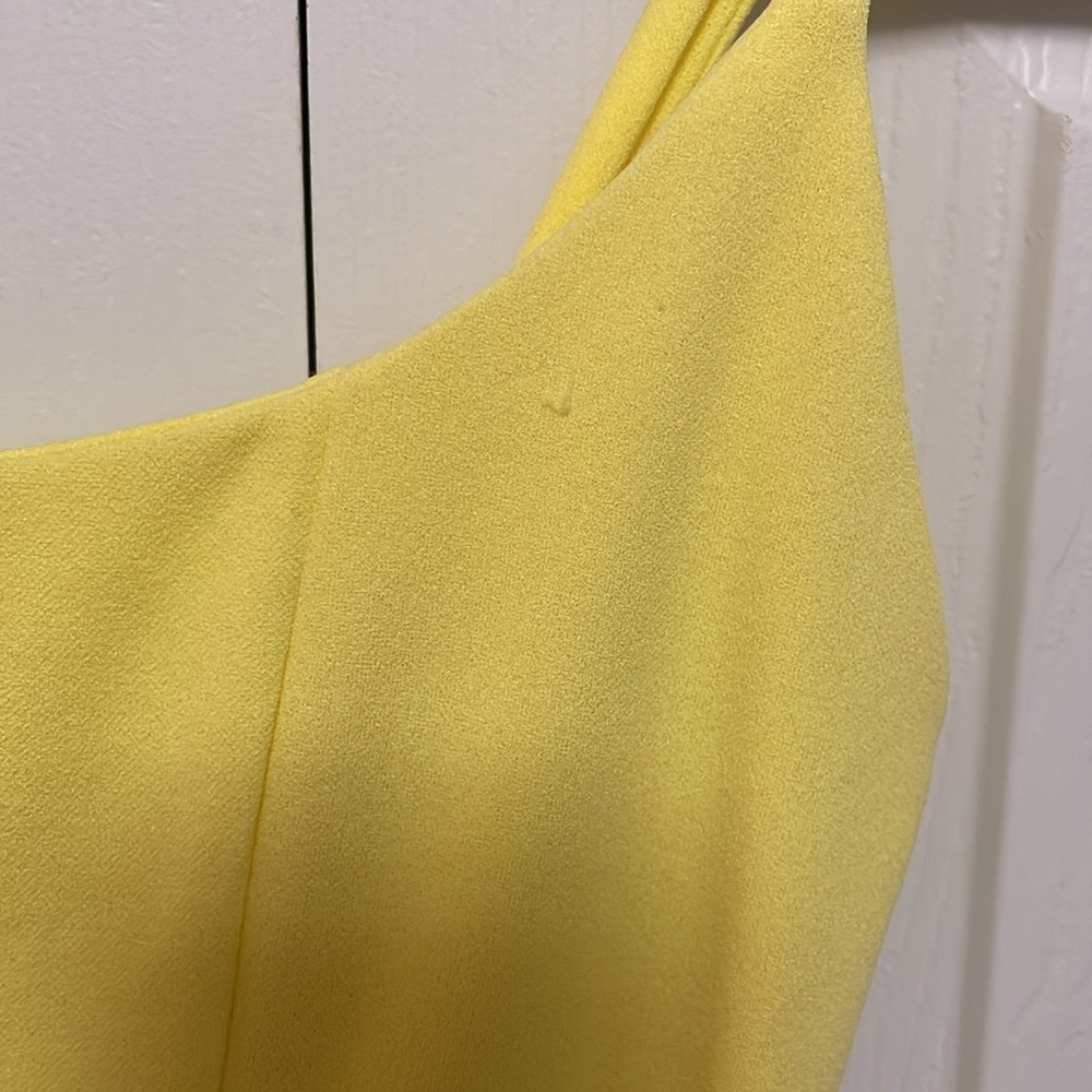 Lucy in the Sky Capri Ruffle Tie Mini Dress in Yellow - Picture 12 of 13
